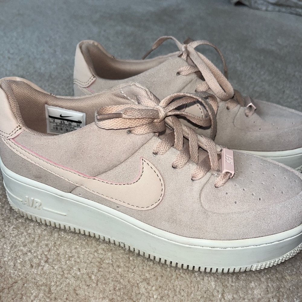 pink nike air force 1s